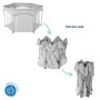 Babyway Foldable Baby Playpen with Carry Bag in Grey