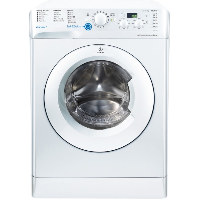 Indesit BWSD71252W Innex 7kg 1200rpm Freestanding Washing Machine White