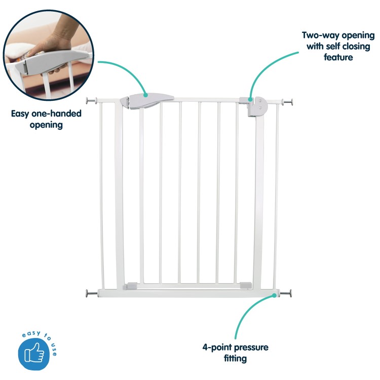 Babyway 75 - 82cm Pressure Fit Stair Safety Gate