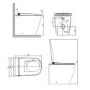 GRADE A1 - Back to Wall Smart Bidet Toilet Square - Purificare