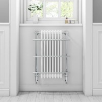 GRADE A1 - Huntington Wall Hung Traditional Bathroom Towel Radiator - 1000 x 630mm