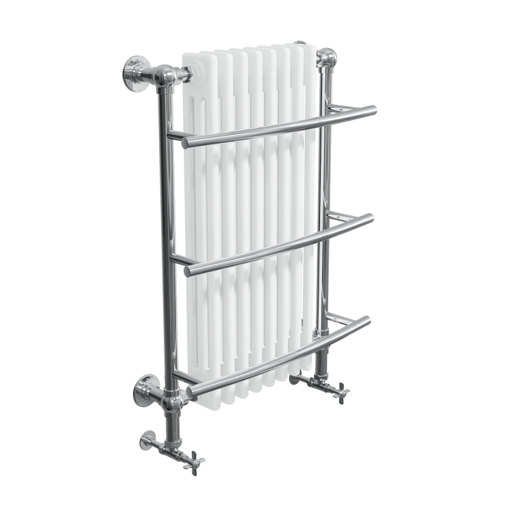 GRADE A1 - Huntington Wall Hung Traditional Bathroom Towel Radiator - 1000 x 630mm