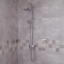 Palmera Premium Rigid Riser Shower Rail Kit with Valve