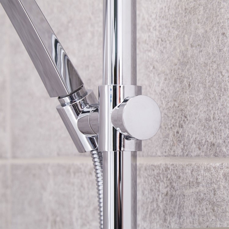 Palmera Premium Rigid Riser Shower Rail Kit with Valve