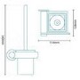 GRADE A1 - Riverno Premium Toilet Brush & Holder
