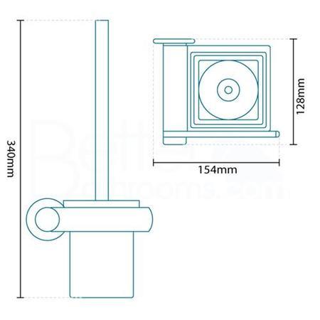 GRADE A1 - Riverno Premium Toilet Brush & Holder