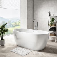 GRADE A1 - Lisbon Double Ended Freestanding Bath - 1650 x 750mm