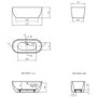 GRADE A1 - Lisbon Double Ended Freestanding Bath - 1650 x 750mm