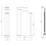 ONLY OPENED - Wave Extended Mono Basin Mixer WL35811B