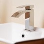 Chrome Mono Basin Mixer Tap - Wave