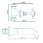 Park Royal Traditional Wall Mounted Bath Spout Tap
