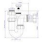 GRADE A1 - McAlpine Tubular Anti Syphon P Trap
