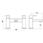 Cube Bath and Basin Tap Pack