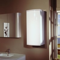 GRADE A1 - 800mm Wall Hung Single Door Bathroom Cabinet White - Voss