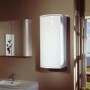 GRADE A1 - 800mm Wall Hung Single Door Bathroom Cabinet White - Voss