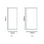 GRADE A1 - 800mm Wall Hung Single Door Bathroom Cabinet White - Voss