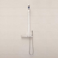 Latvin Thermostatic Shower Tower Panel with Integrated Storage