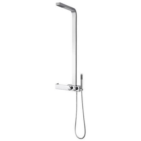 Latvin Thermostatic Shower Tower Panel with Integrated Storage