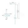 Latvin Thermostatic Shower Tower Panel with Integrated Storage