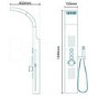 GRADE A1 - Steel Thermostatic Shower Tower Panel - Catalina Range