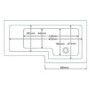 GRADE A1 - Left Hand L-Shaped Shower Bath - L1670 x W850mm