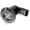 Fixed Fire Rated Downlight - Brushed Steel IP20
