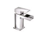 BeBa_16162 Chrome Cloakroom Mono Waterfall Basin Mixer Tap - Quadra