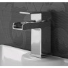 Chrome Cloakroom Mono Waterfall Basin Mixer Tap - Quadra