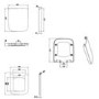 GRADE A1 - Soft Close Toilet Seat - Wrap around Design - Top Fixing - Austin Range