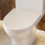 ONLY OPENED - White Round Soft Close Toilet Seat - Portland