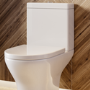 ONLY OPENED - White Round Soft Close Toilet Seat - Portland
