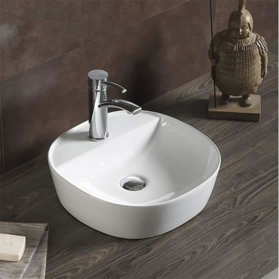 GRADE A1 400mm Countertop Basin Single Tap Hole Alabama