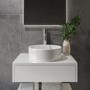 ONLY OPENED - Alaska White Round Countertop Basin - 385mm