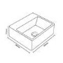 GRADE A1 - Houston 330mm Wall Hung Basin