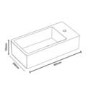 GRADE A1 - Detroit Right Hand 405mm Wall Hung Basin