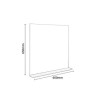 GRADE A1 - 600mm White Mirror With Shelf - Boston