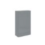 GRADE A1 - 500mm Light Grey Gloss WC Toilet Unit - Portland