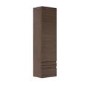 GRADE A1 - 400mm Wall Mounted 2 Door Storage Unit Dark Oak - Boston