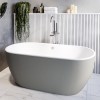 Grey Freestanding Double Ended Bath 1655 x 750mm - Lisbon