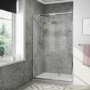 GRADE A1 - Sliding Shower Door 1000mm - 4mm Glass - Vega Range