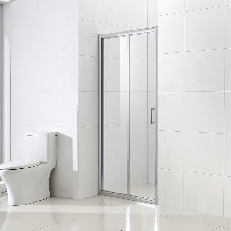 GRADE A1 - Universal Bi-Fold Shower Door 760mm - 4mm Glass - Vega Range
