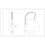 Livorno Pull Out Kitchen Mixer Tap