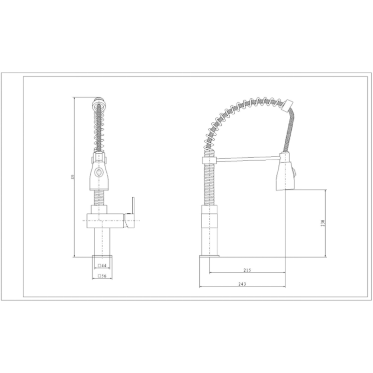 Livorno Pull Out Kitchen Mixer Tap