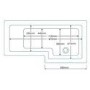 GRADE A1 - L-Shaped Square Right Hand Shower Bath - 1700 x 850mm