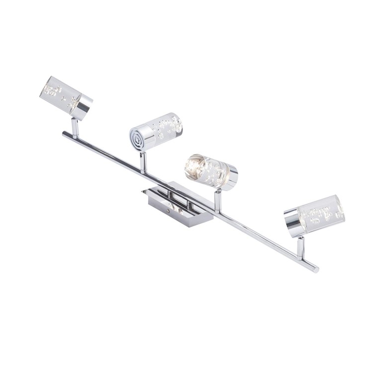 GRADE A1 - Box Opened Felix Bubble 4 light LED Bar Chrome