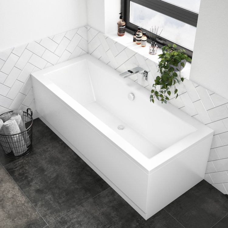 GRADE A1 - Chiltern Square Double Ended Bath - 1700 x 700mm
