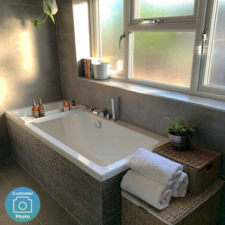 GRADE A1 - Chiltern Square Double Ended Bath - 1700 x 700mm
