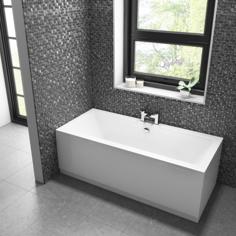 GRADE A1 - Chiltern Square Double Ended Bath - 1700 x 700mm