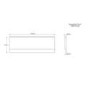 GRADE A1 - 1500mm Acrylic Bath Front Panel with Plinth - Supastyle