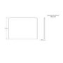 ALMOST PERFECT - 700mm Acrylic Bath End Panel - Ledbury